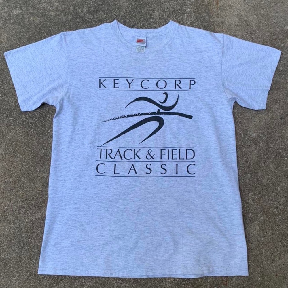 Vintage 90s Nike Keycorp Track and Field Shirt